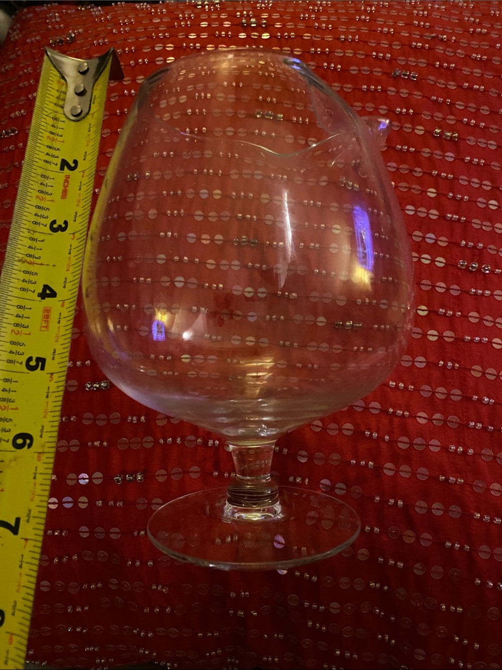 Huge Cognac Glass With Spout New